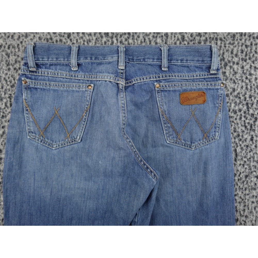Wrangler Retro‎ Relaxed Boot Mens 33x34 Blue Medium Wash Denim Jeans 88MWZMS - Picture 12 of 14